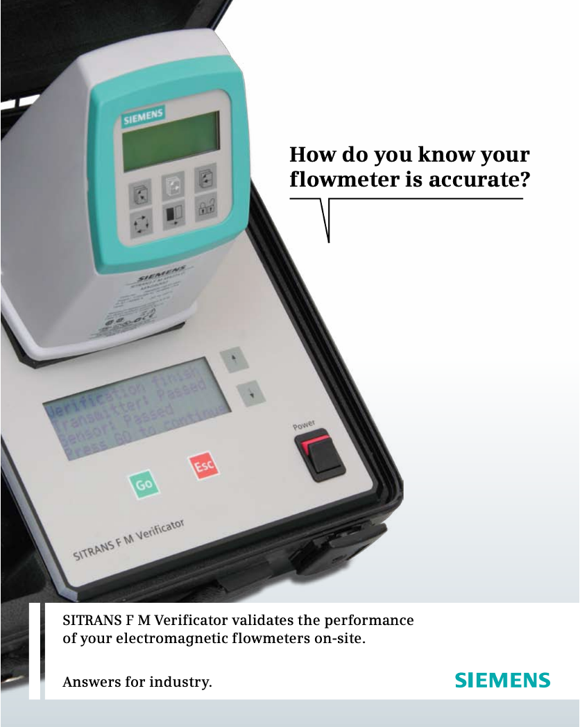 SIEMENS Flow Meter Verificator